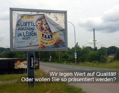 Schlechte Fremdwerbung