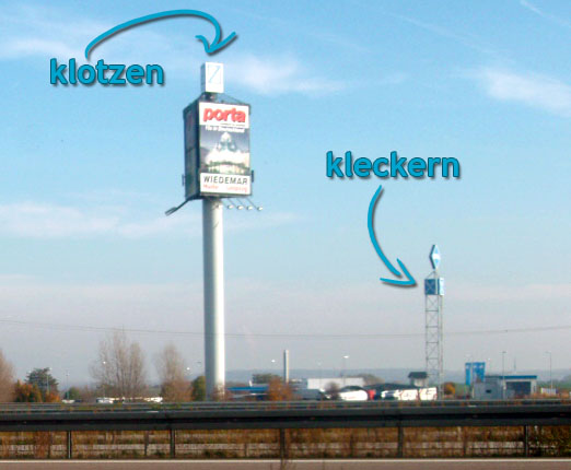 Klotzen! Nicht kleckern!